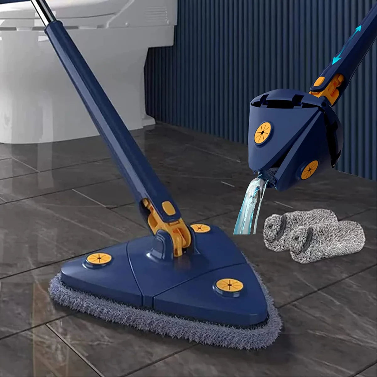 360° FlexiSpin  Adjustable Cleaning Mop | ممسحة تنظيف فليكسي سبين القابلة للتعديل 360