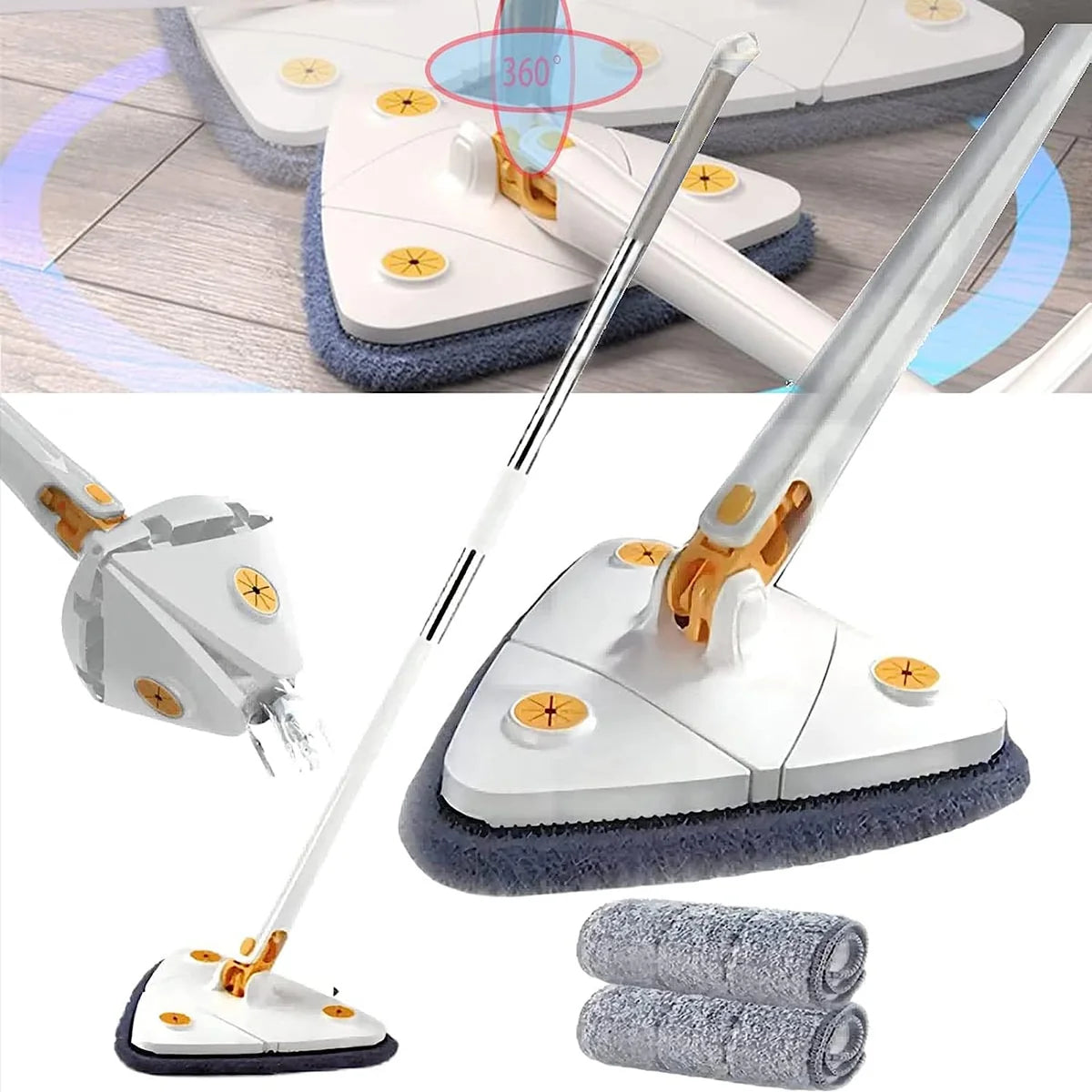360° FlexiSpin  Adjustable Cleaning Mop | ممسحة تنظيف فليكسي سبين القابلة للتعديل 360