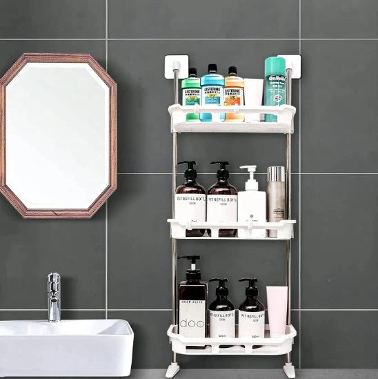 Space Save 3-Tier Corner Bathroom Shelf | رف حمام سبيس سيف ثلاثي الطبقات