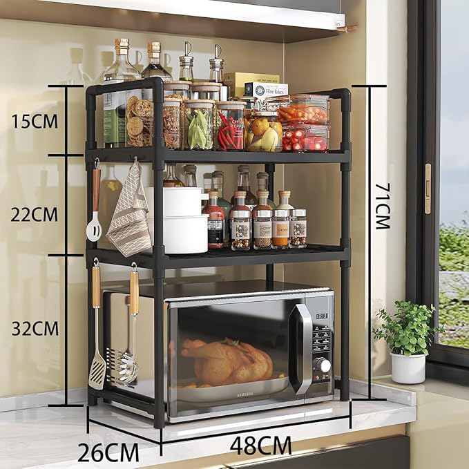 Multi-Layer Kitchen Organizer Rack | منظم تخزين ستوريفا متعدد الطبقات للمطبخ